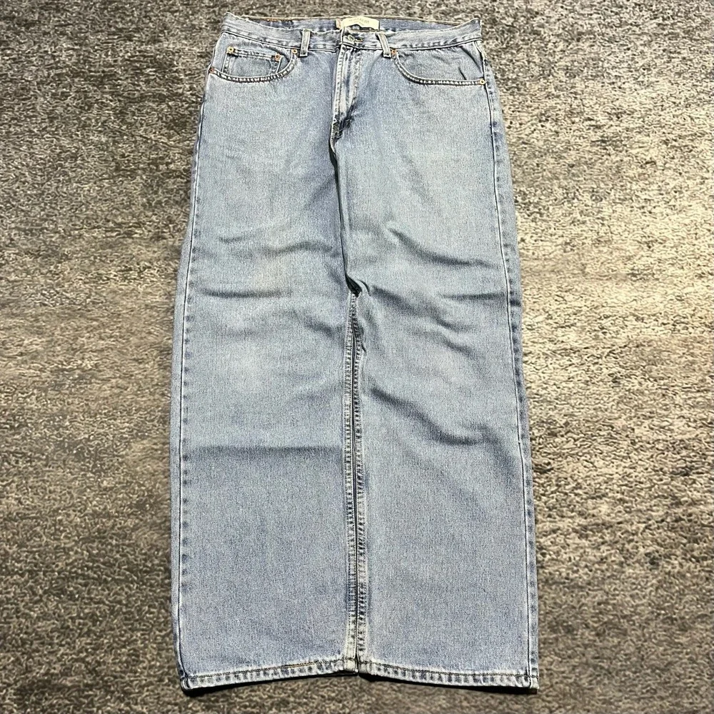 Levi's 505 Regular Fit Jeans Mens‎ 36x32 Light Blue Denim Vintage Y2K